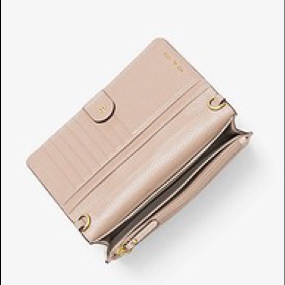 NWT authentic MK genuine leather crossbody blush - Picture 4 of 5